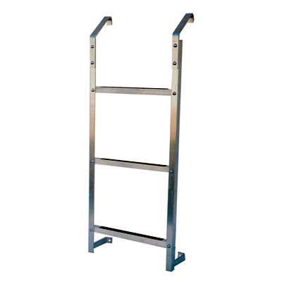 Ultra Protect Model 3-Step Aluminum Basement Window Well Egress Escape Ladder
