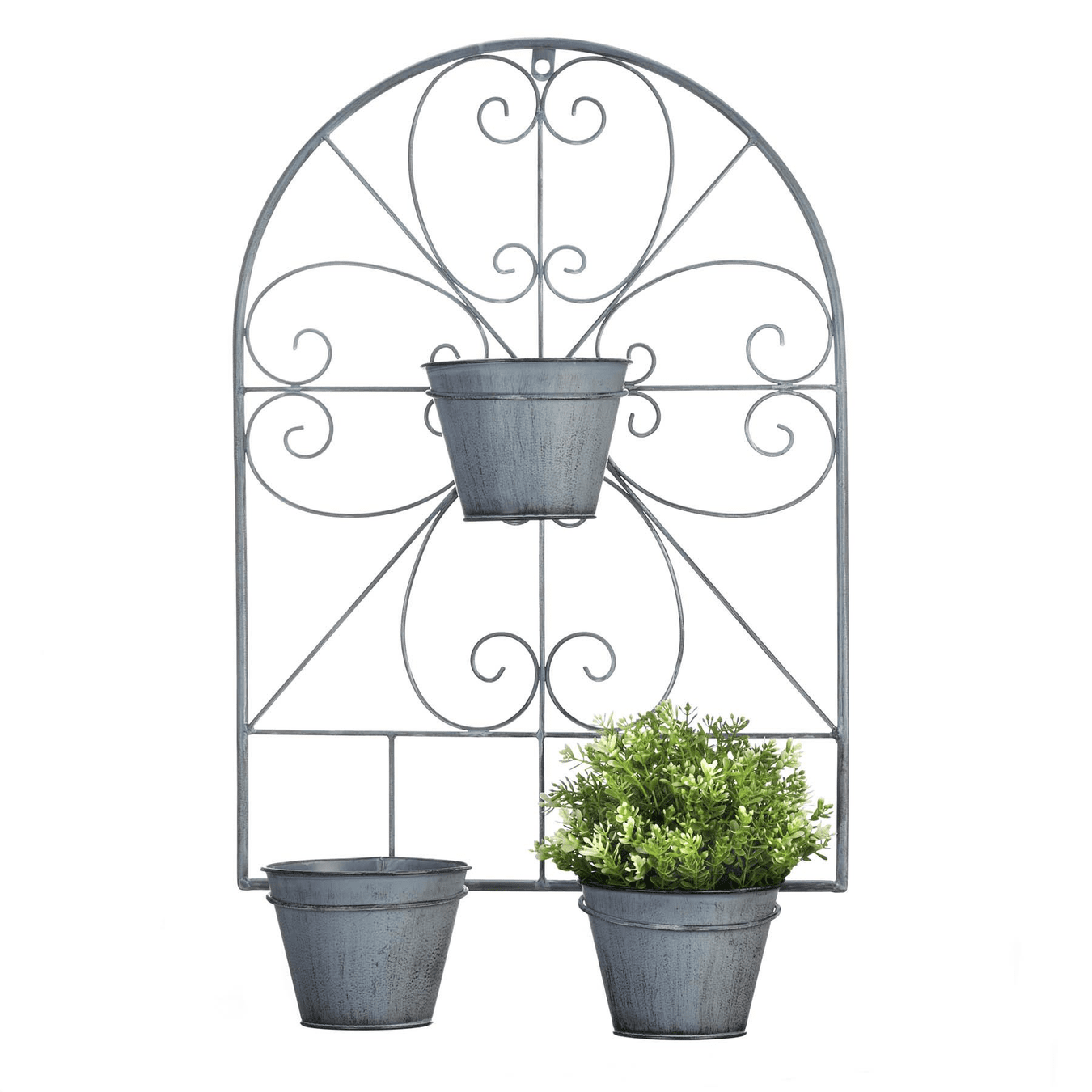 Scrollwork Trellis Flower Pots