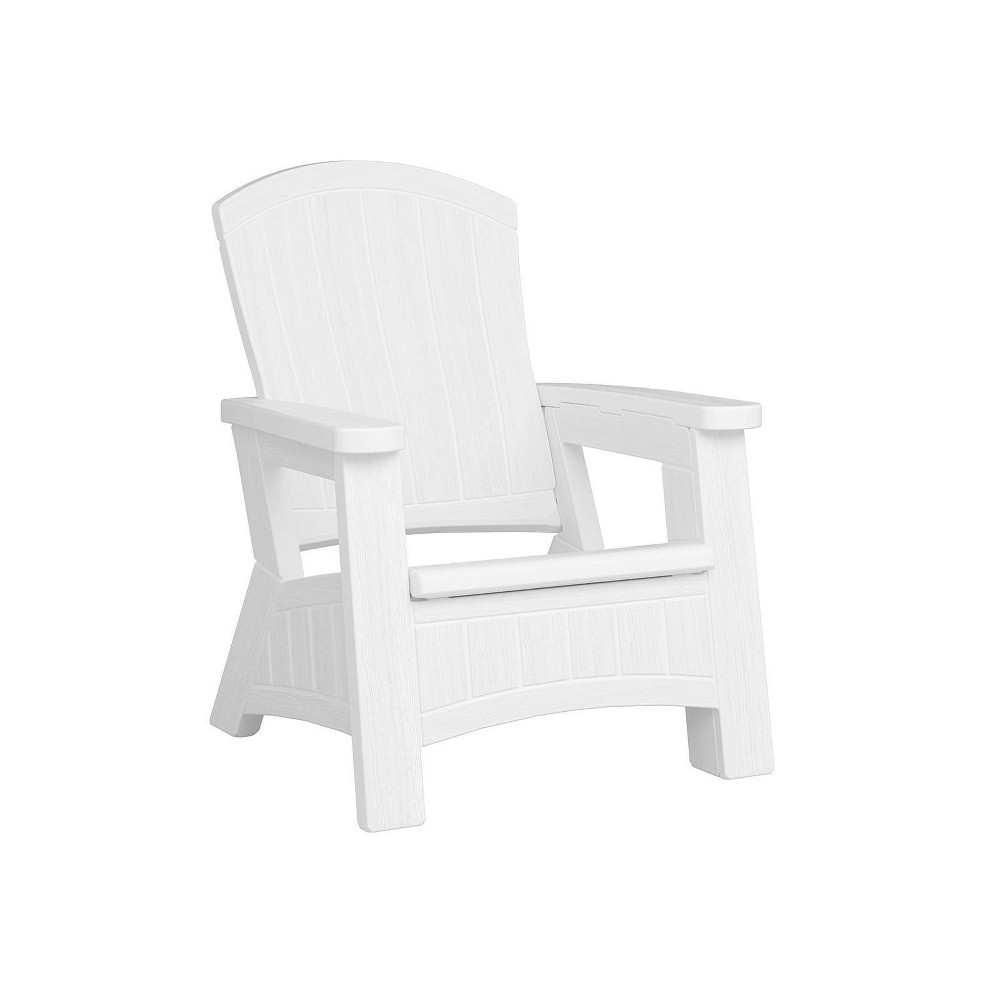 ADIRONDACK CHAIR WITH STORAGE  WHITE