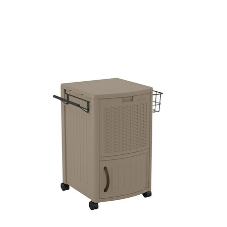 77QT DECK COOLER WICKER DARK TAUPE