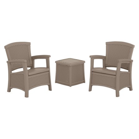 3 Pc Conversation Bistro Set - Taupe