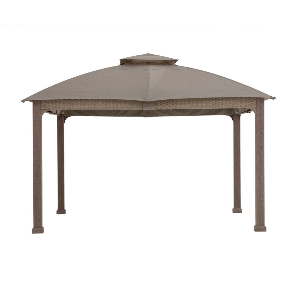 Sunjoy 11 ft. x 13 ft. Hudson Soft Top Gazebo with 5-Year Fade-Resistant Sunbrella Canopy