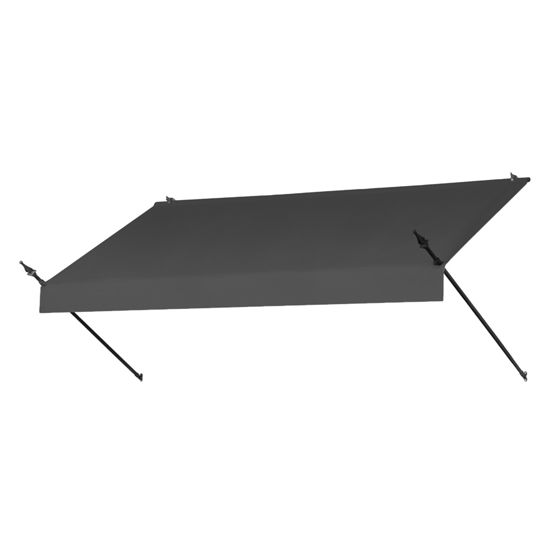 8' Designer Awnings in a Box Charcoal Gray