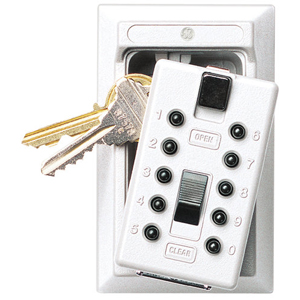 Keysafe Permanent, Push, White