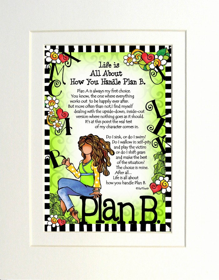 Plan B - 8" x 10" White