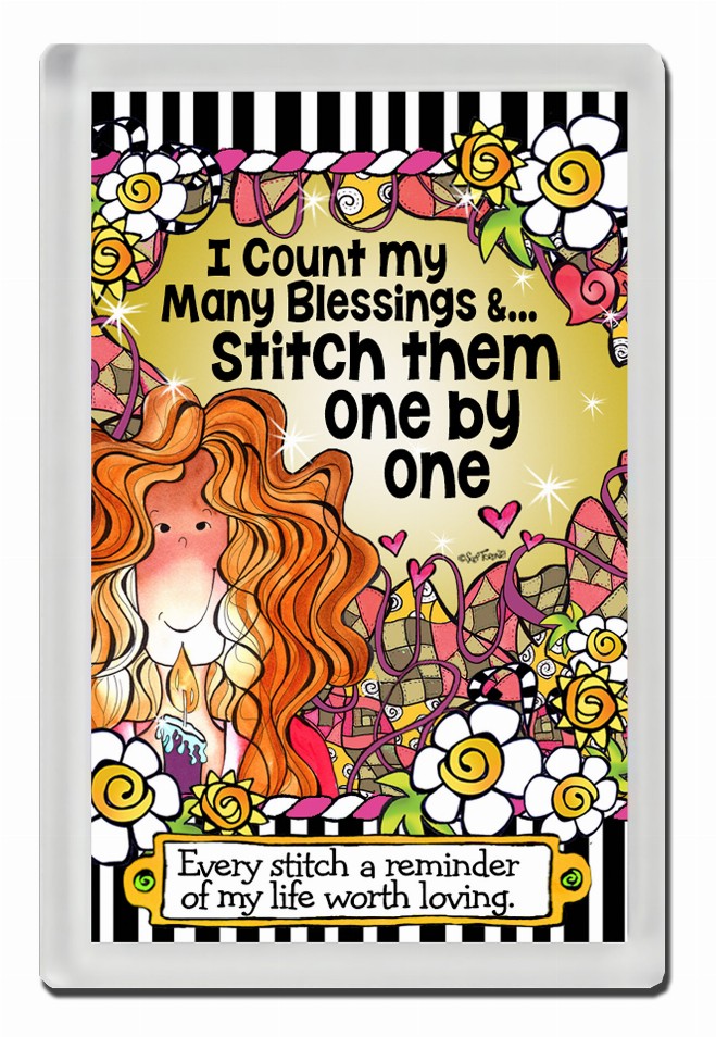 Quilt Collection Magnet - Quilt-Many Blessings