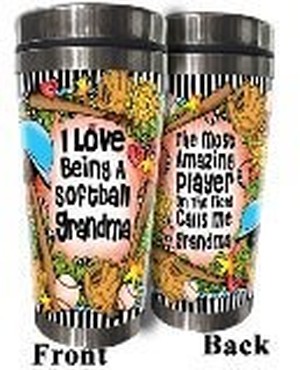 Softball Family Stainless Steel Tumbler -  Softball_GRANDMA