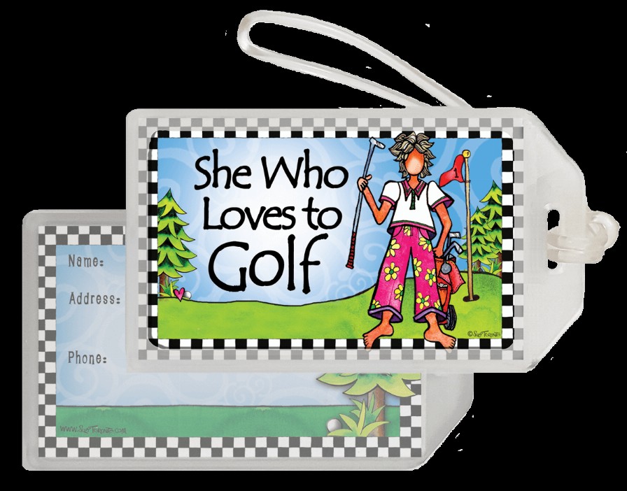 Wacky Bag Tag - Loves to Golf