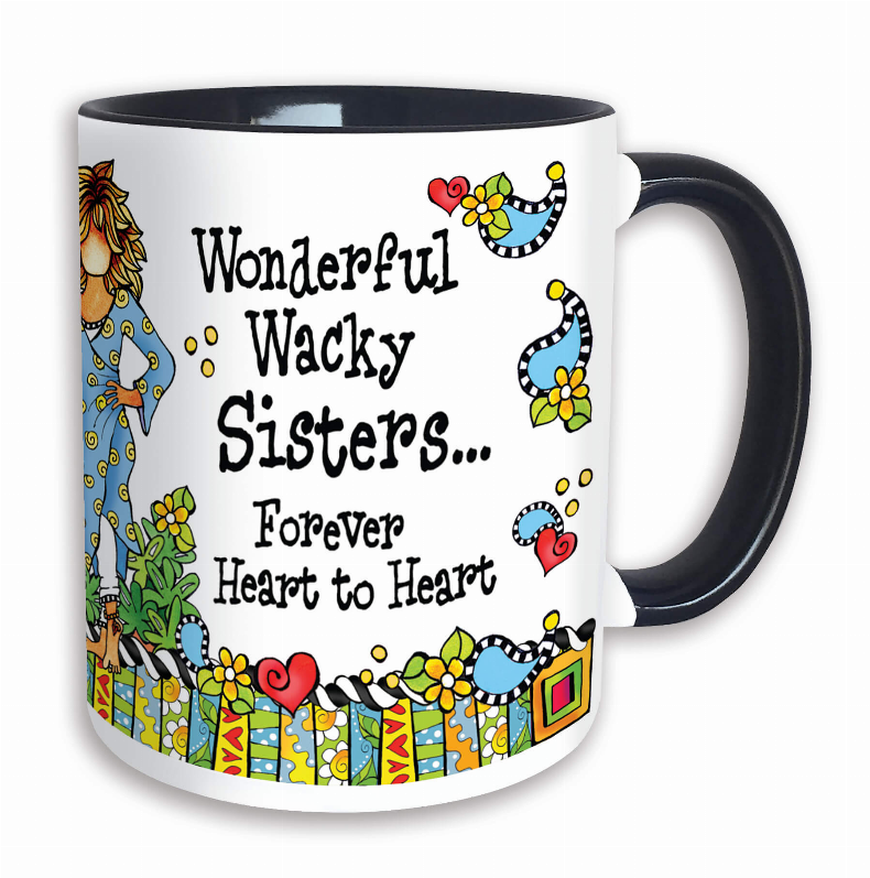 Wacky Ceramic Mug -  Wacky Sisters