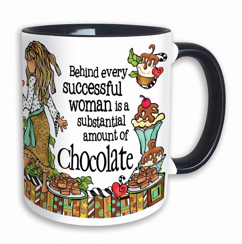 Wacky Ceramic Mug -  Chocolate