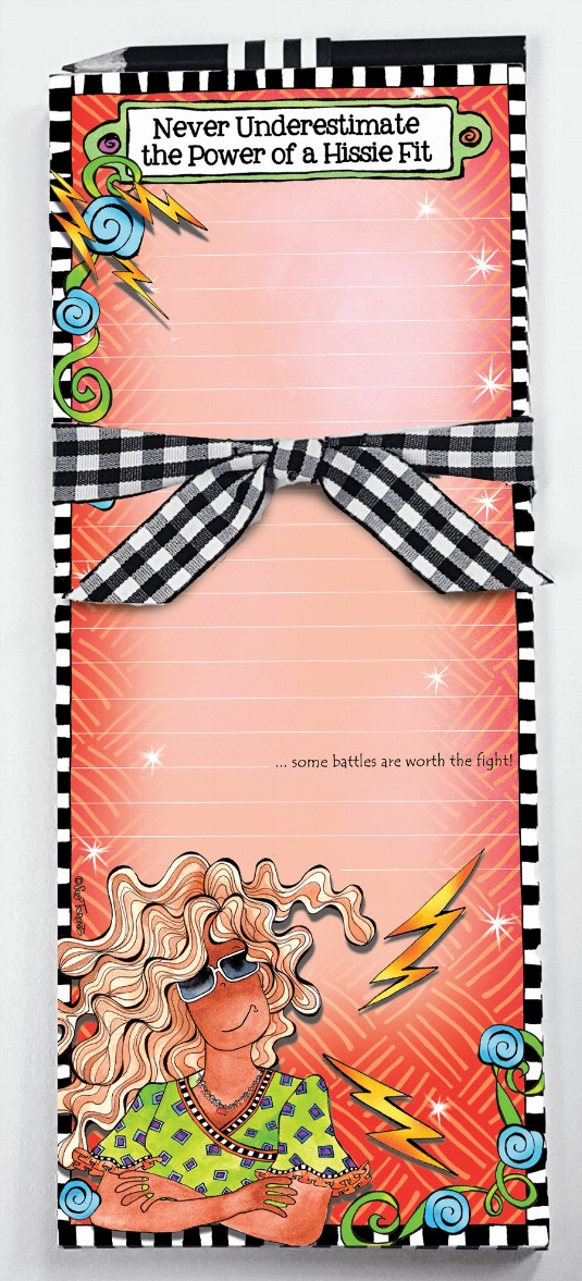 Wacky Memo Pad - Hissie Fit ic  with Pencil