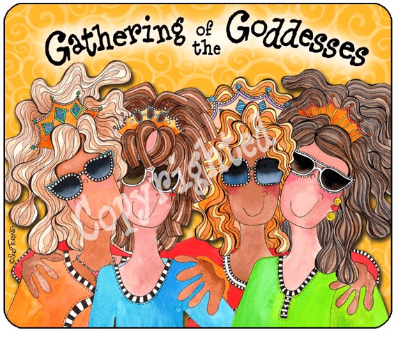 Wacky Mouse Pad - Gathering of the Goddesses