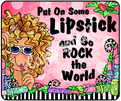 Wacky Mouse Pad - Lipstick