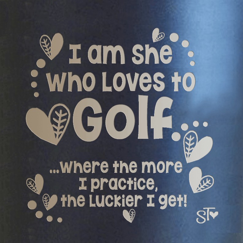 Wacky Premium Tumbler - Loves to Golf