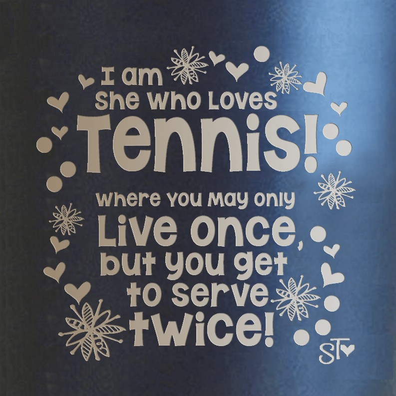 Wacky Premium Tumbler - Loves Tennis