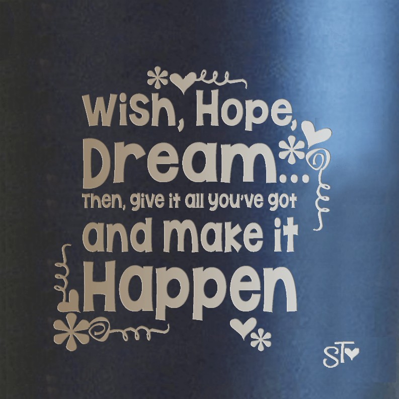 Wacky Premium Tumbler - Wish Hope Dream