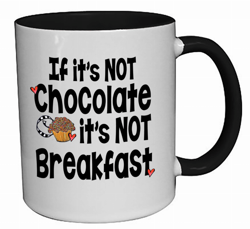 Wonderful Wacky Ceramic Mug - Chocolate Breakfast