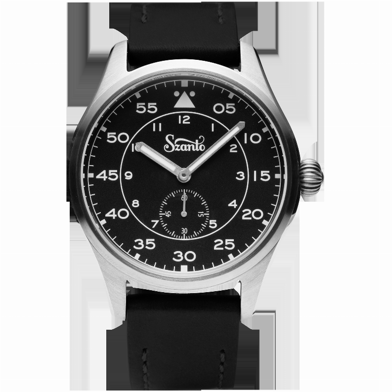 Szanto Heritage Aviator SZ - one size - 41MMSS CASE/BLACK DIAL/BLACK STRAPSZ 2751