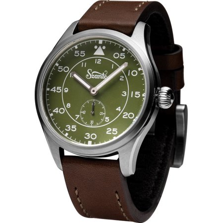 Szanto Heritage Aviator SZ - one size - 41MMSS CASE/GREEN DIAL/BROWN STRAPSZ 2755