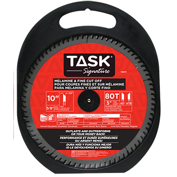 10"x80Tx5/8" TASK Signature Melamine & Fine Cut Blade