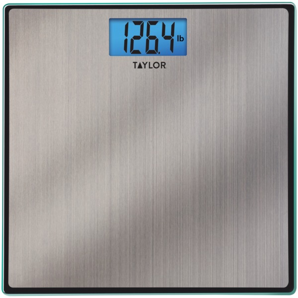 Taylor Precision Products 74074102 Easy-to-Read 400-lb Capacity Stainless Steel Bathroom Scale