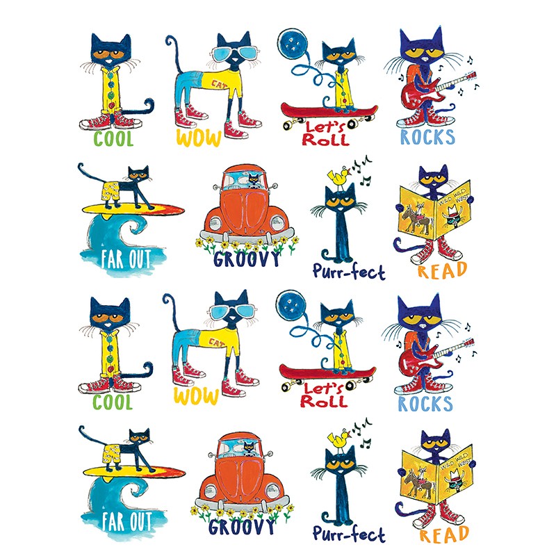 Pete the Cat Stickers, Pack of 96