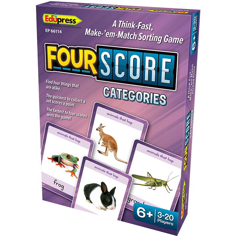 Four Score Card Game: Categories