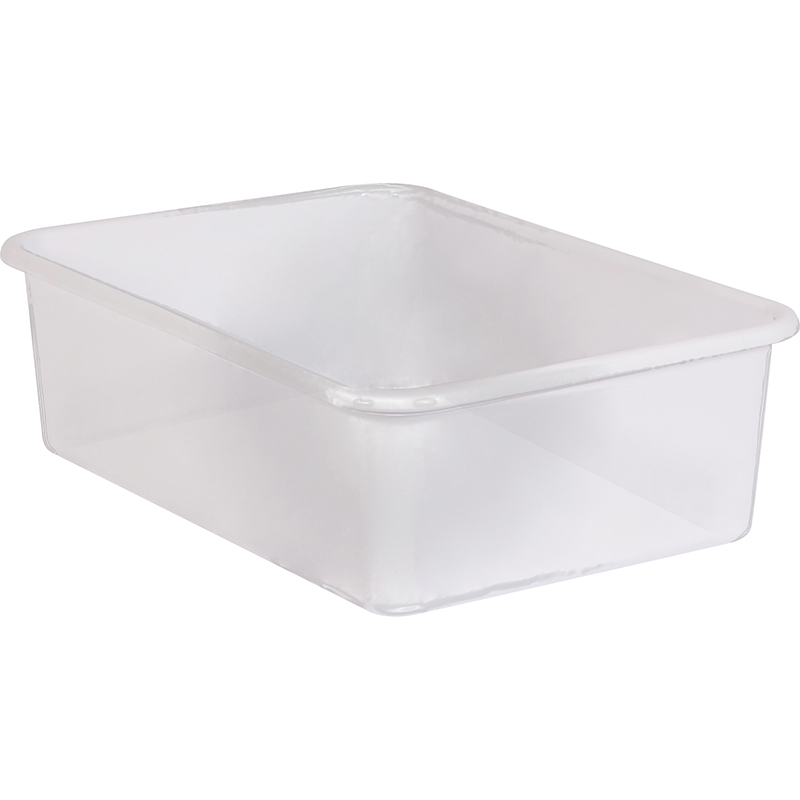 Large Plastic Storage Bin, Clear