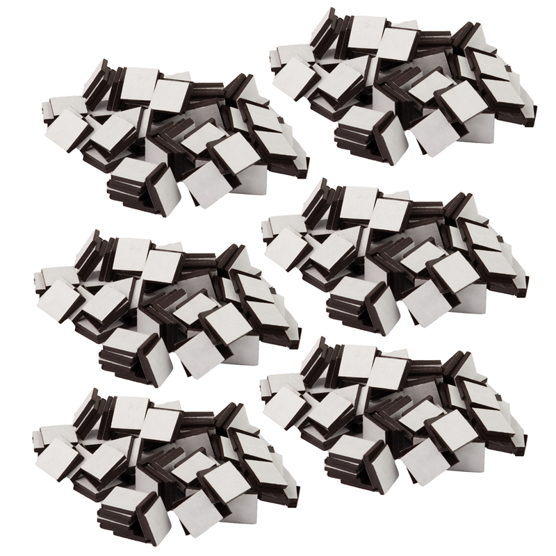 Adhesive Magnetic Squares (3/4" sq), 50 Per Pack, 6 Packs
