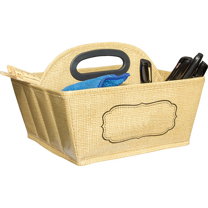 Burlap Design Storage Caddy