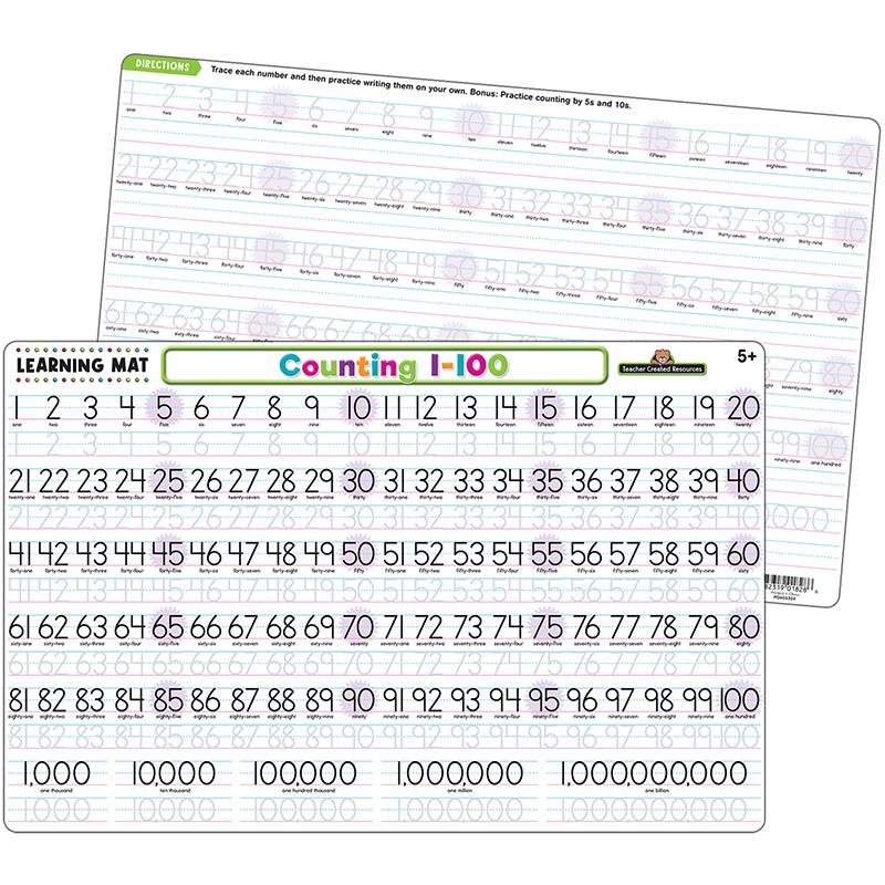 Counting 1-100 Learning Mat