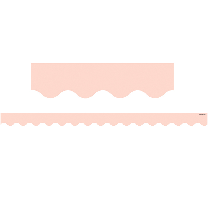 Blush Scalloped Border Trim, 35 Feet