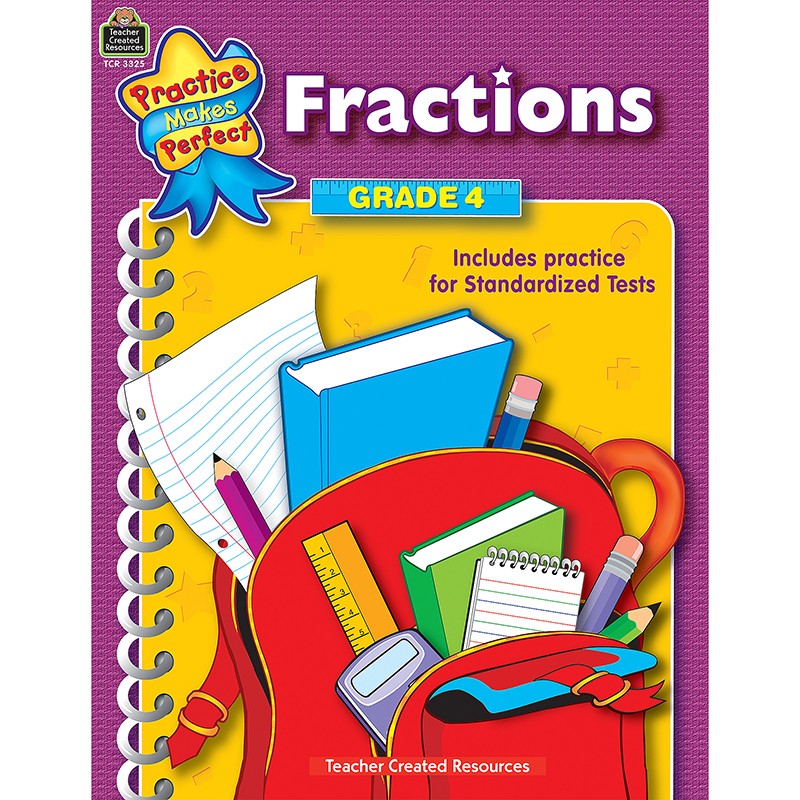 Practice Makes Perfect: Fractions Book, Grade 4