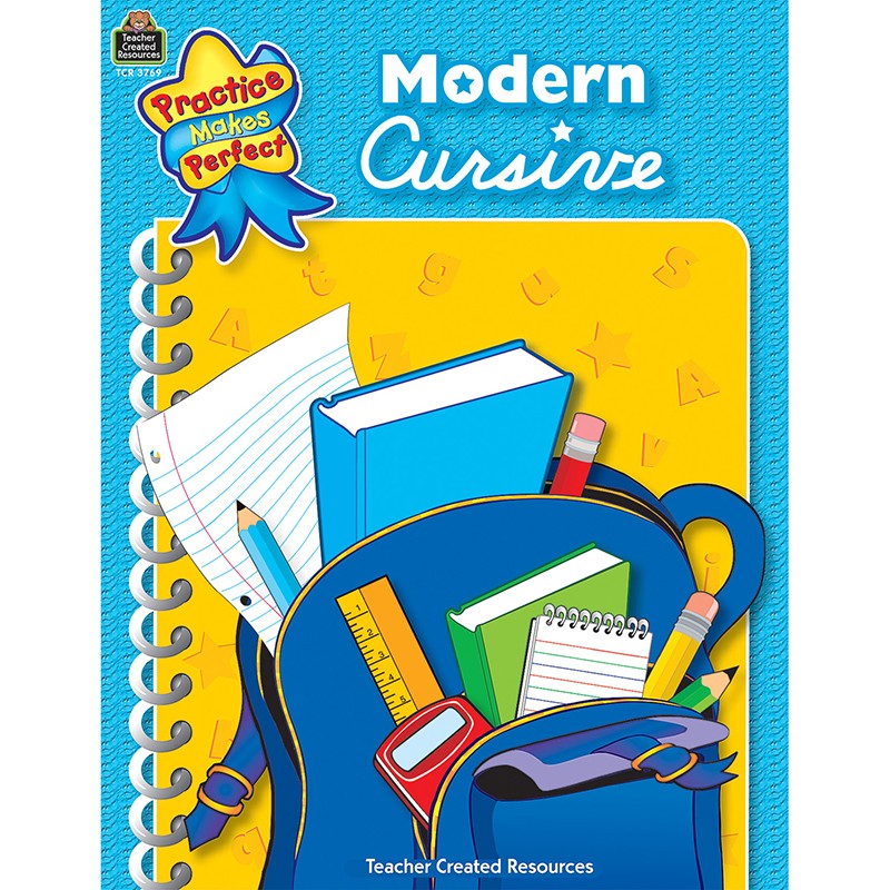 Practice Makes Perfect: Modern Cursive Book