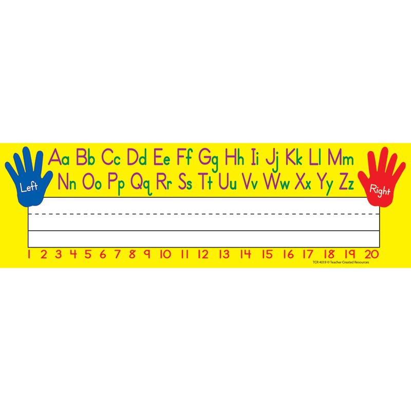 Left/Right Alphabet Name Plates, Pack of 36