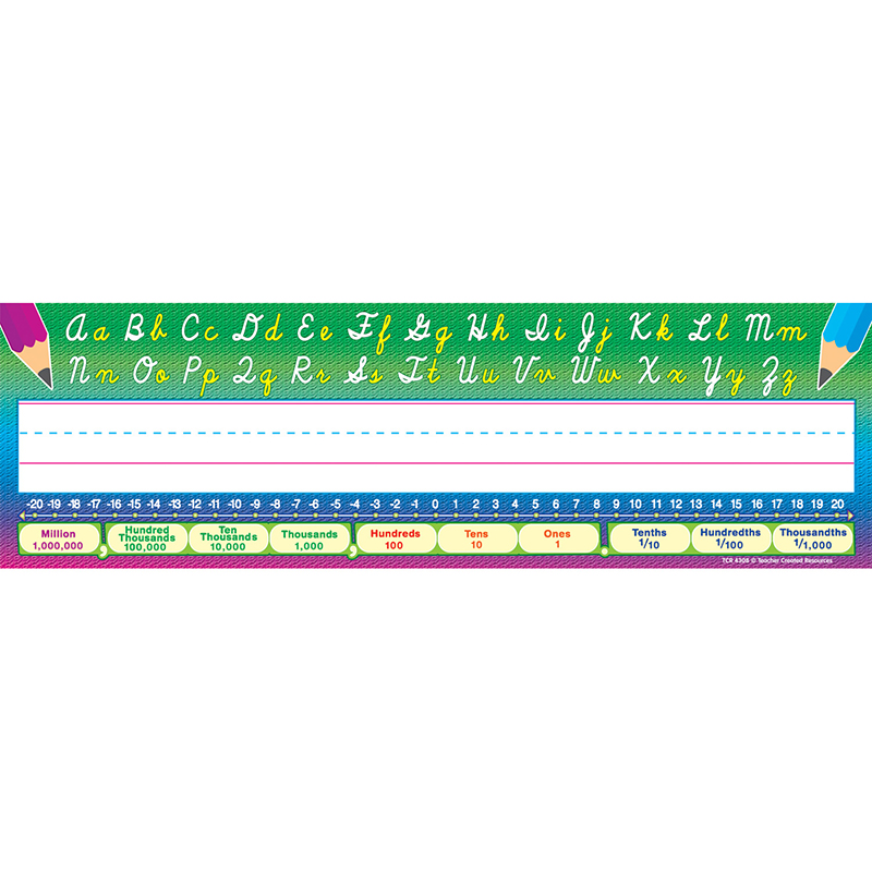 Cursive Writing Name Plates, Pack of 36