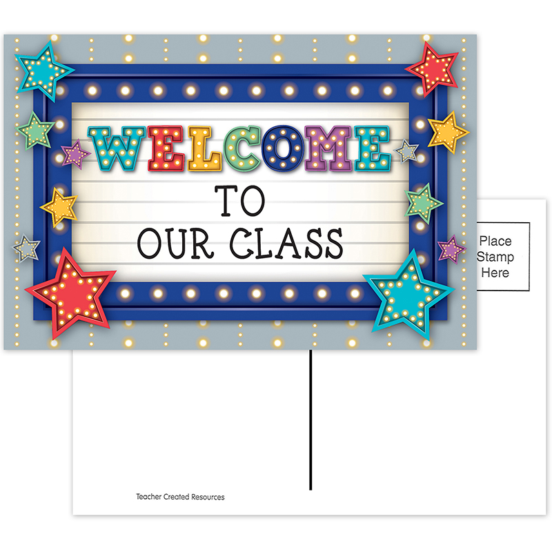 Marquee Welcome Postcards, Pack of 30