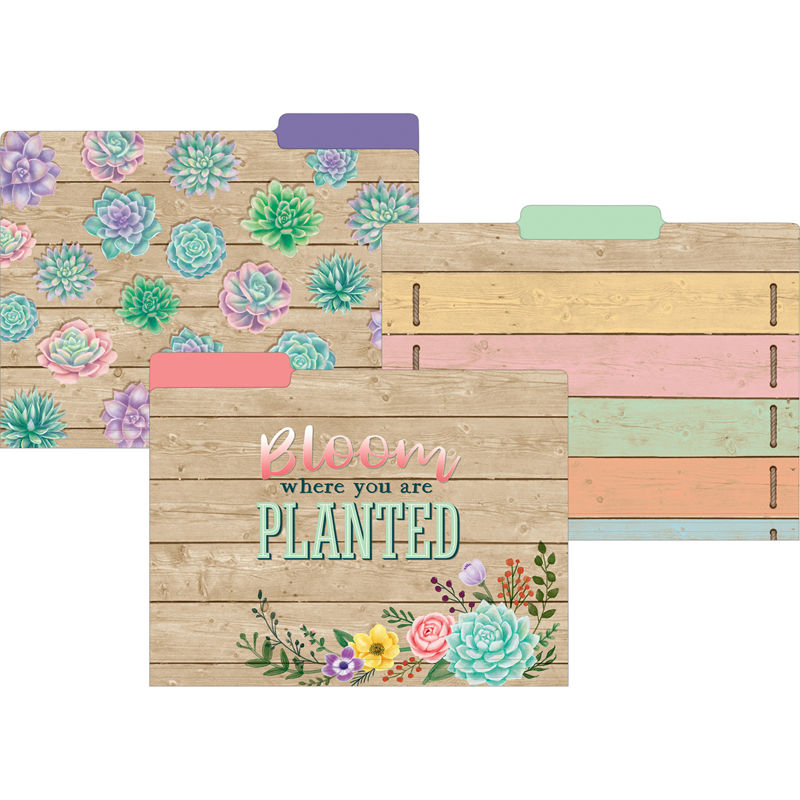 Rustic Bloom File Folders, Pack of 12