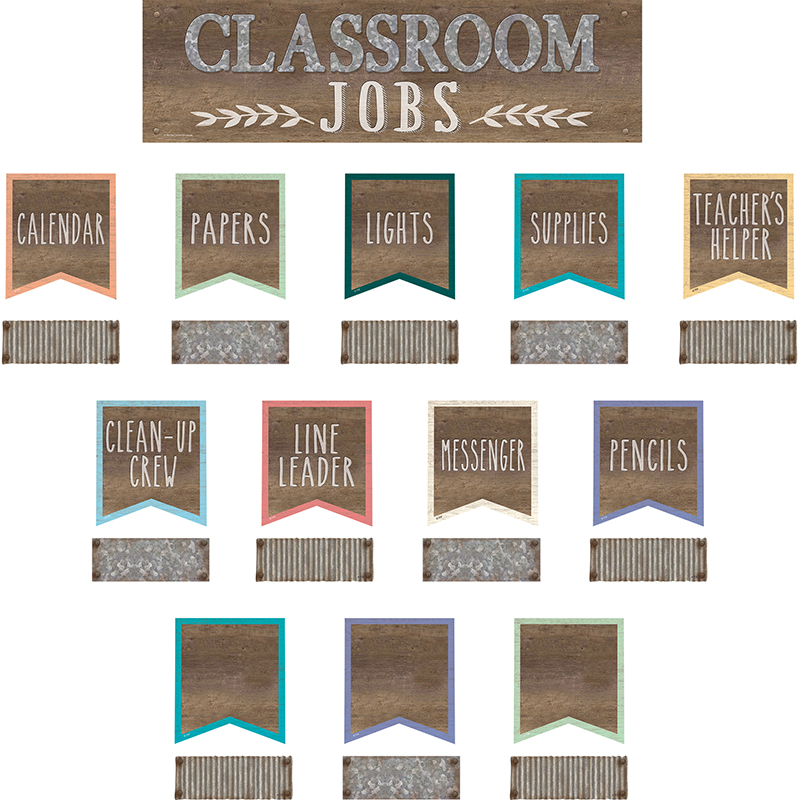 Home Sweet Classroom Jobs Mini Bulletin Board Set