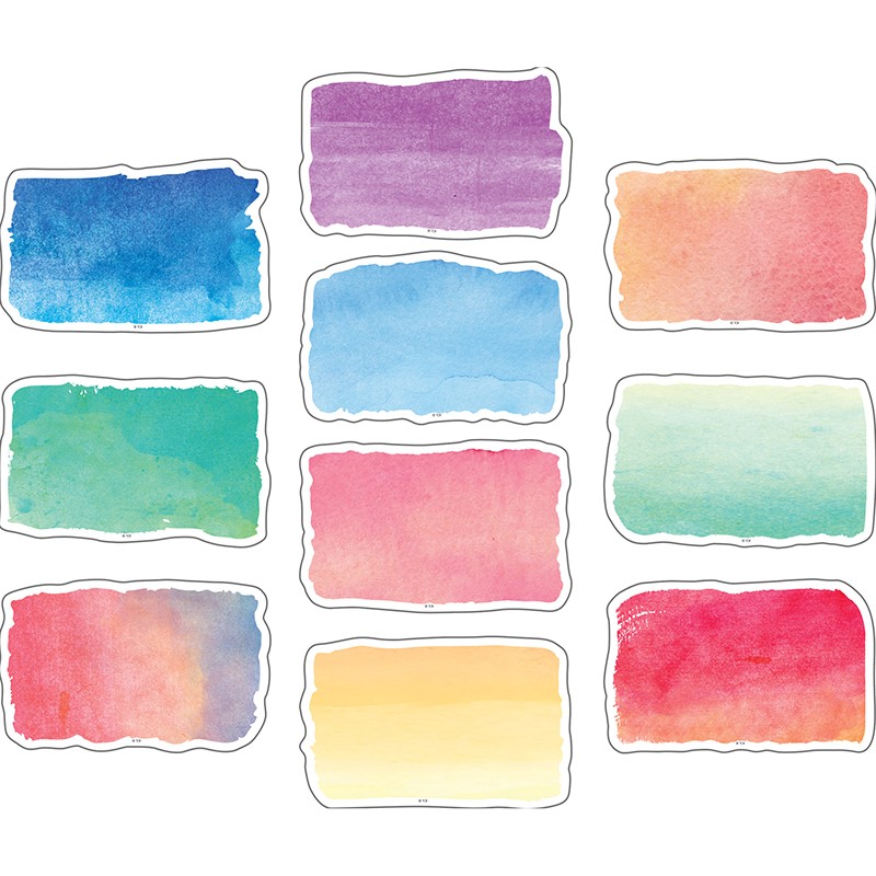 Watercolor Accents, Pack of 30