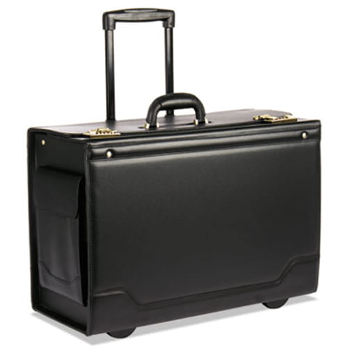 STEBCO Collection Rolling Catalog Case, 21 3/4 x 15 1/2 x 9 3/4, Black
