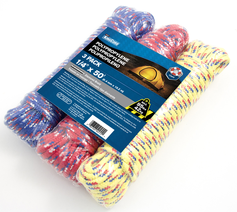402551 1/4 In. X50 Ft. Asst Poly Rope