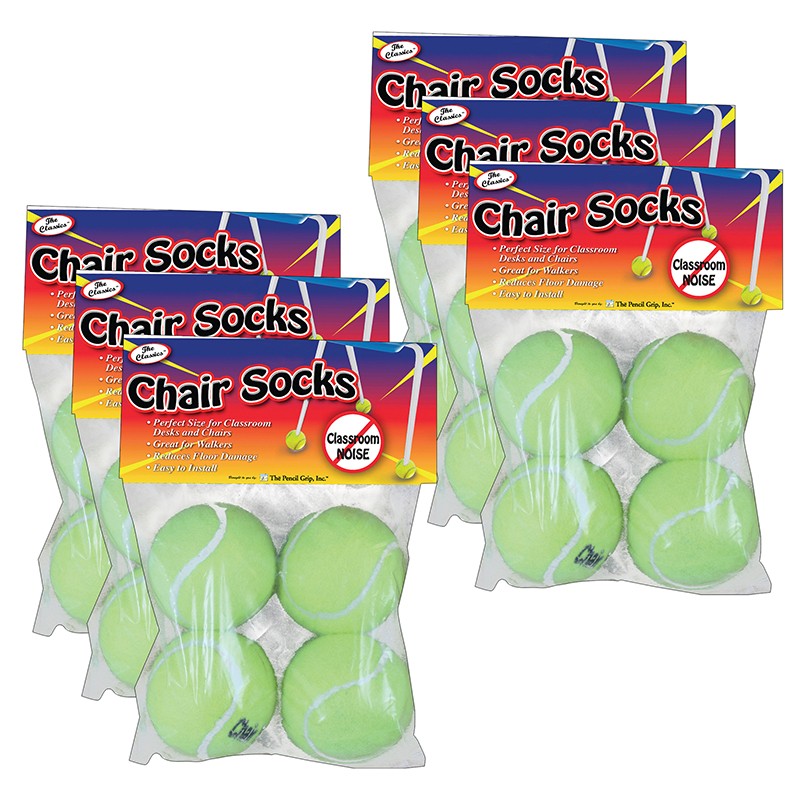 Chair Socks, 4 Per Pack, 6 Packs