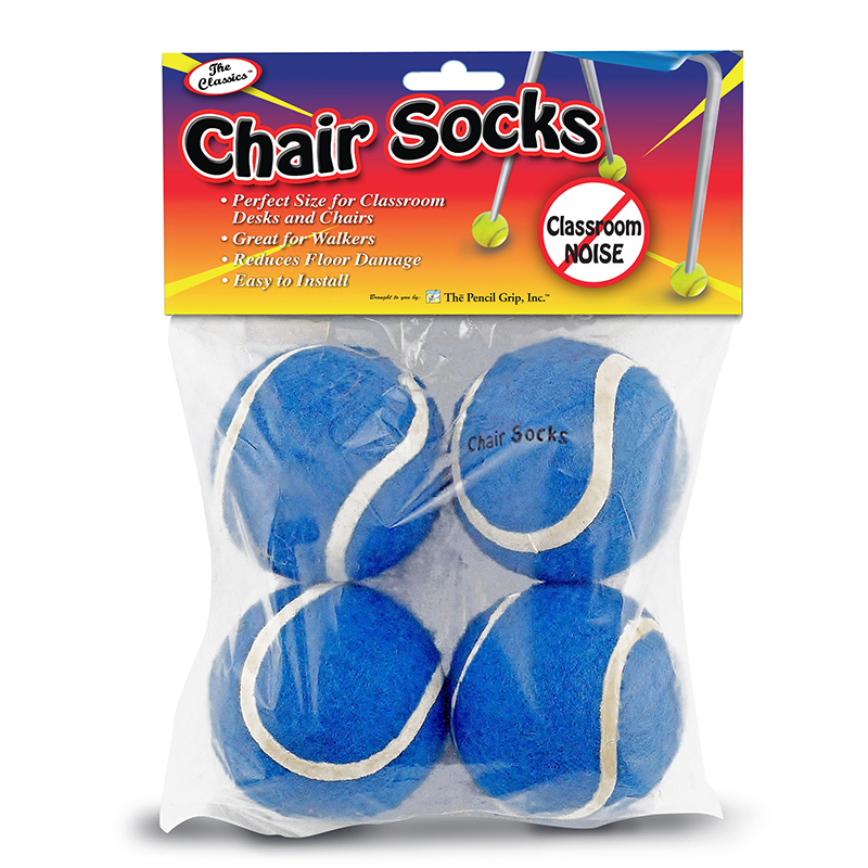 Chair Socks, Blue, Pack of 4