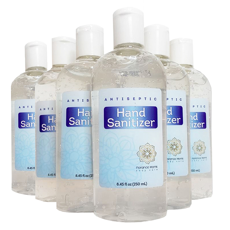Hand Sanitizer 8oz, 70% Alcohol, Pack of 6
