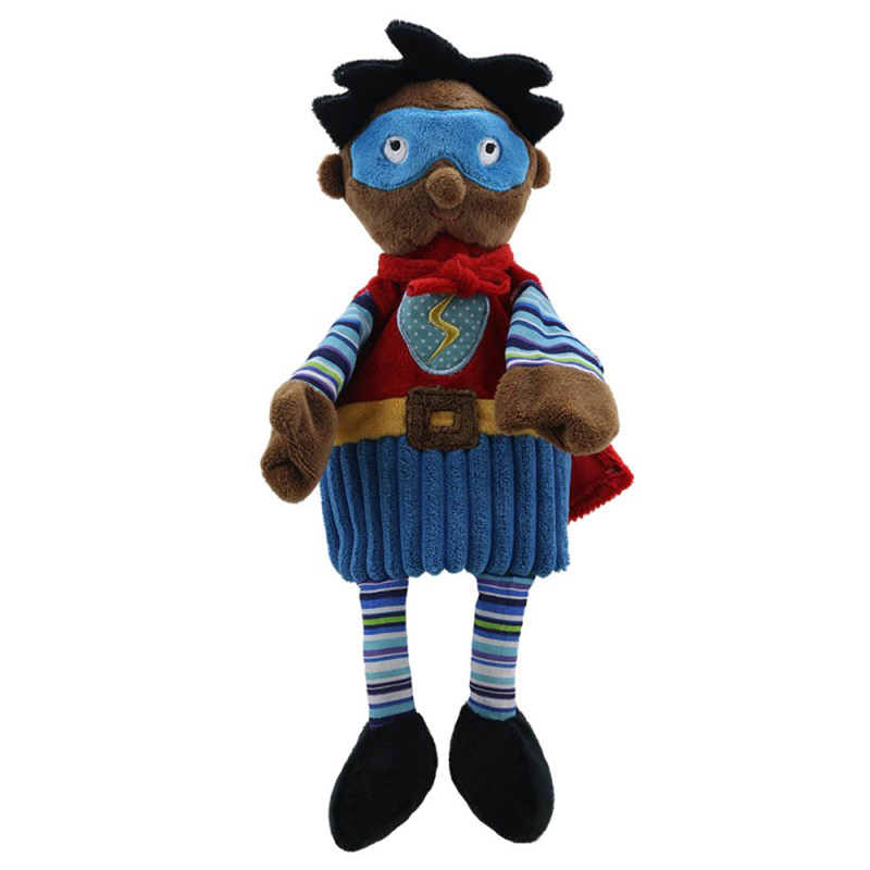 Story Telling Puppet, Superhero (Dark Skin)