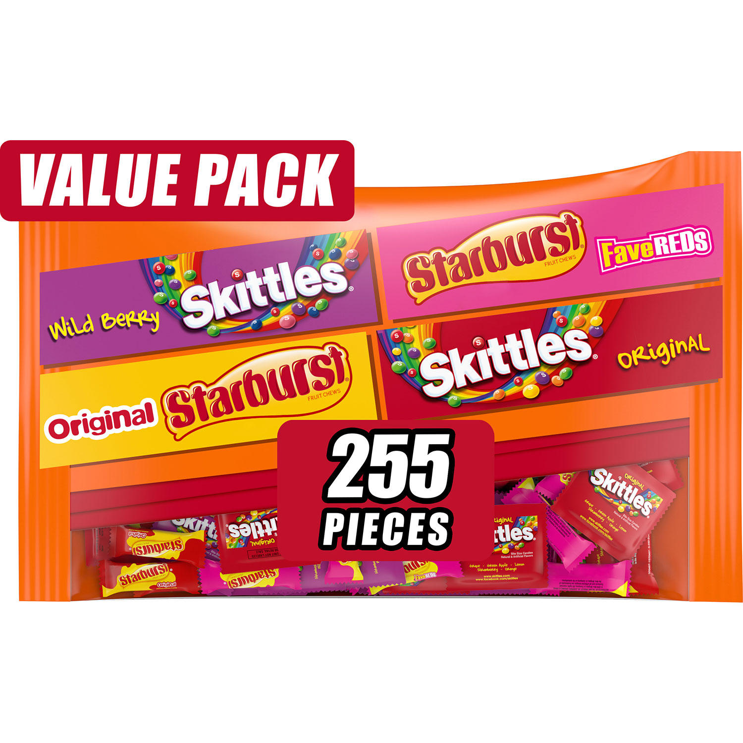 Skittles and Starburst Fun Size Variety Pack, 6 lb 8.4 oz Bag, Delivered in 1-4 Business Days