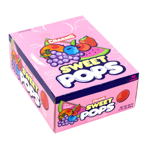 Sweet Pop, 1.95 lb, Assorted Flavors, 48/Box, Delivered in 1-4 Business Days