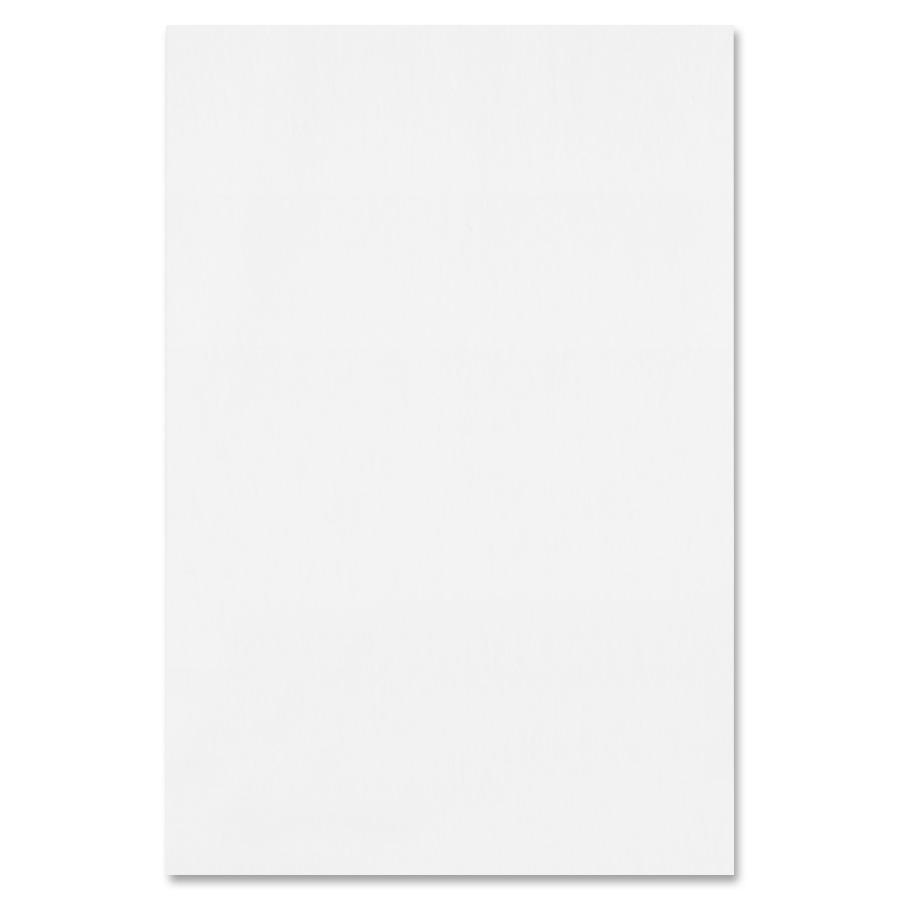 TOPS Second Nature Gum Top Recycled Pads - 100 Sheets - Plain - Double Stitched - 4" x 6" - White Paper - Hard Cover, Perforated