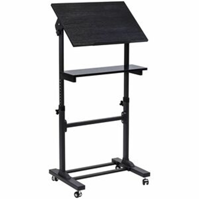 Mobile Lectern Stand Up Desk